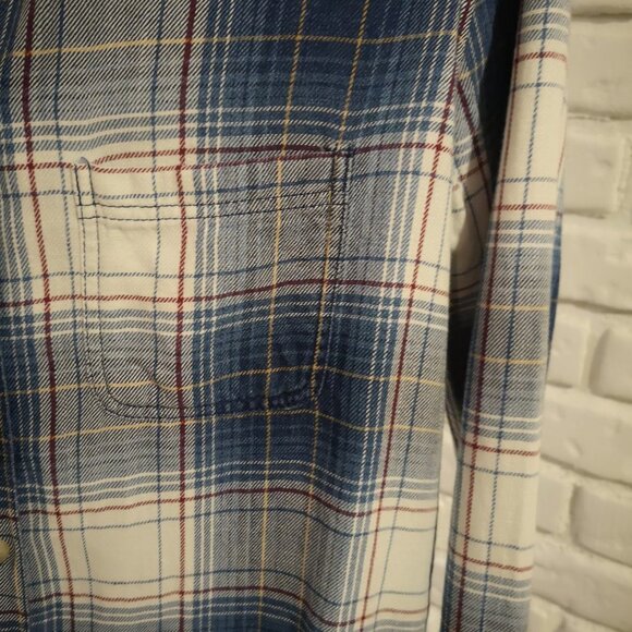 American Eagle Outfitters Ladies Boyfriend Fit Plaid Shirt - Picture 4 of 9